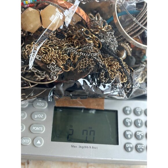 Mixed Craft/Scrap Jewelry Lot 2lbs 7oz For Repurpose/Upcycling - Picture 2 of 11